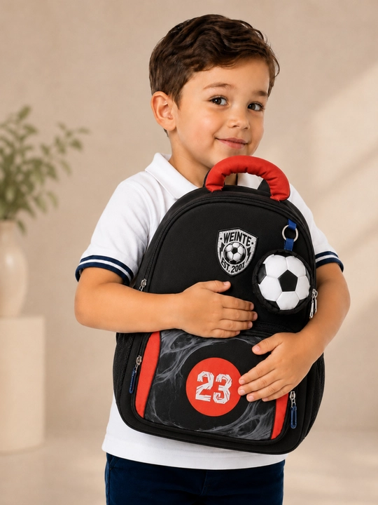 Bolalar uchun maktab ryukzagi futbol sumkachali 25×10×30 sm