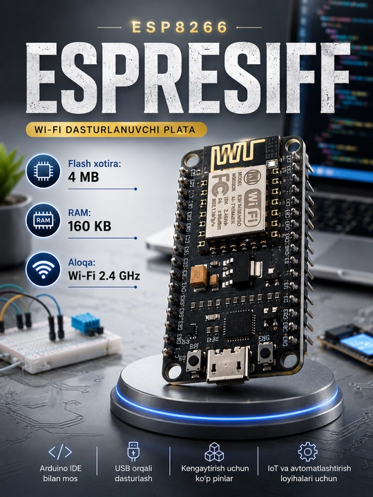 ESP8266 NodeMCU, WiFi плата, Arduino модуль, IoT плата, NodeMCU V3, контроллер, USB - 