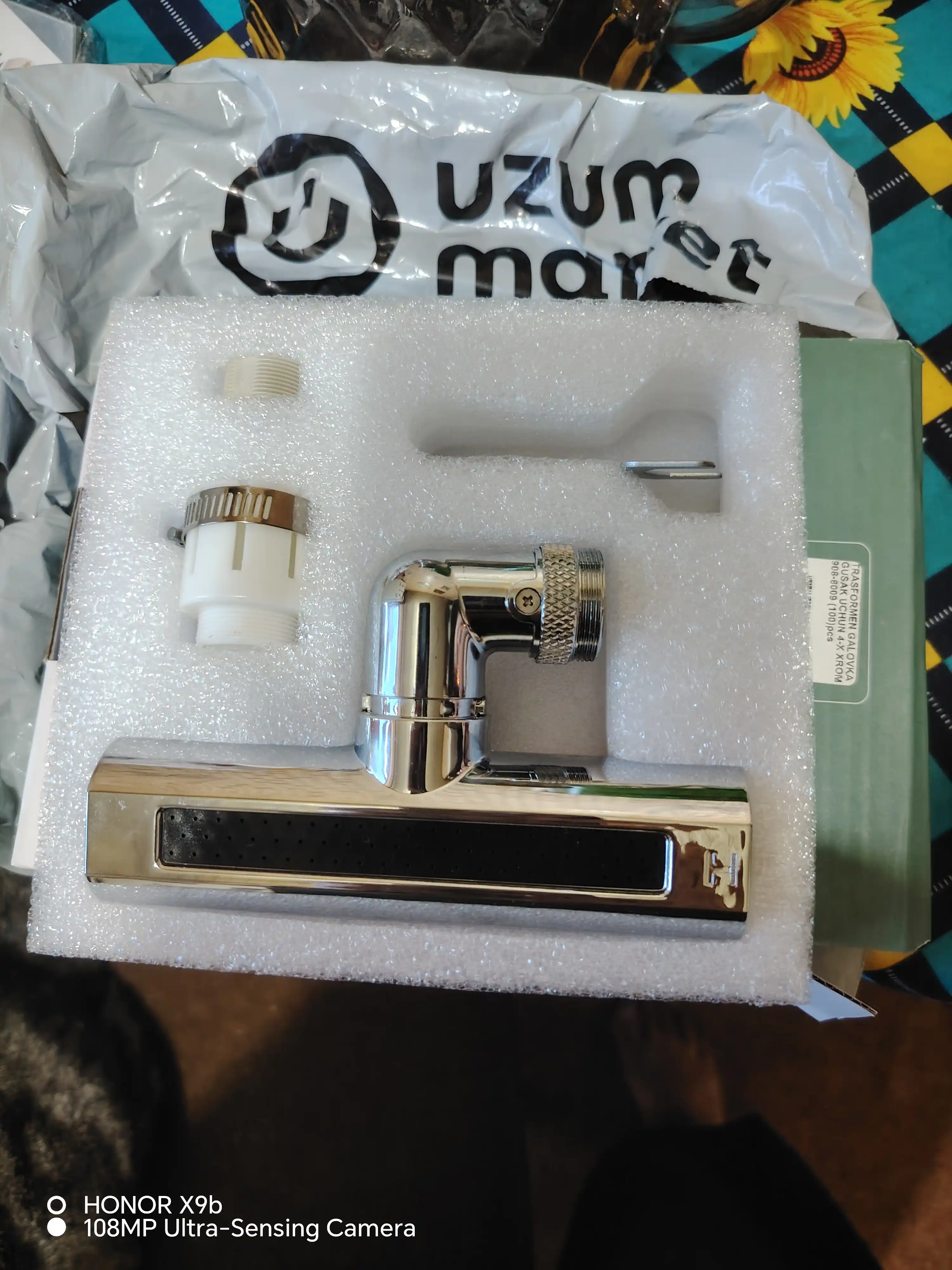 Baland kran nasadkasi, aerator, dush