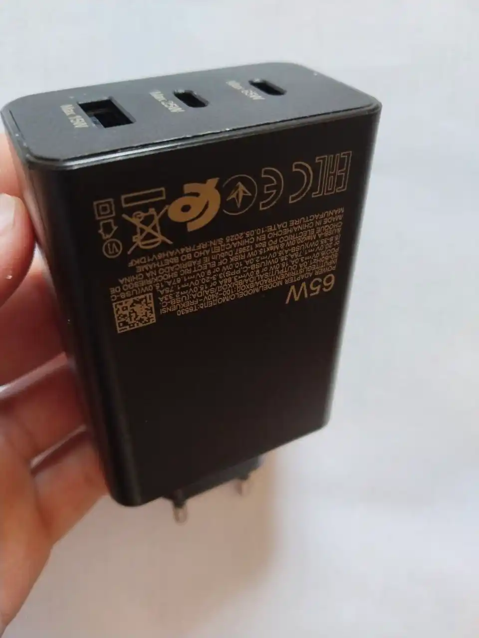 Samsung 65W PD adapter, USB-C tezkor zaryadlovchi, samsung zaryadchik, kabel bilan