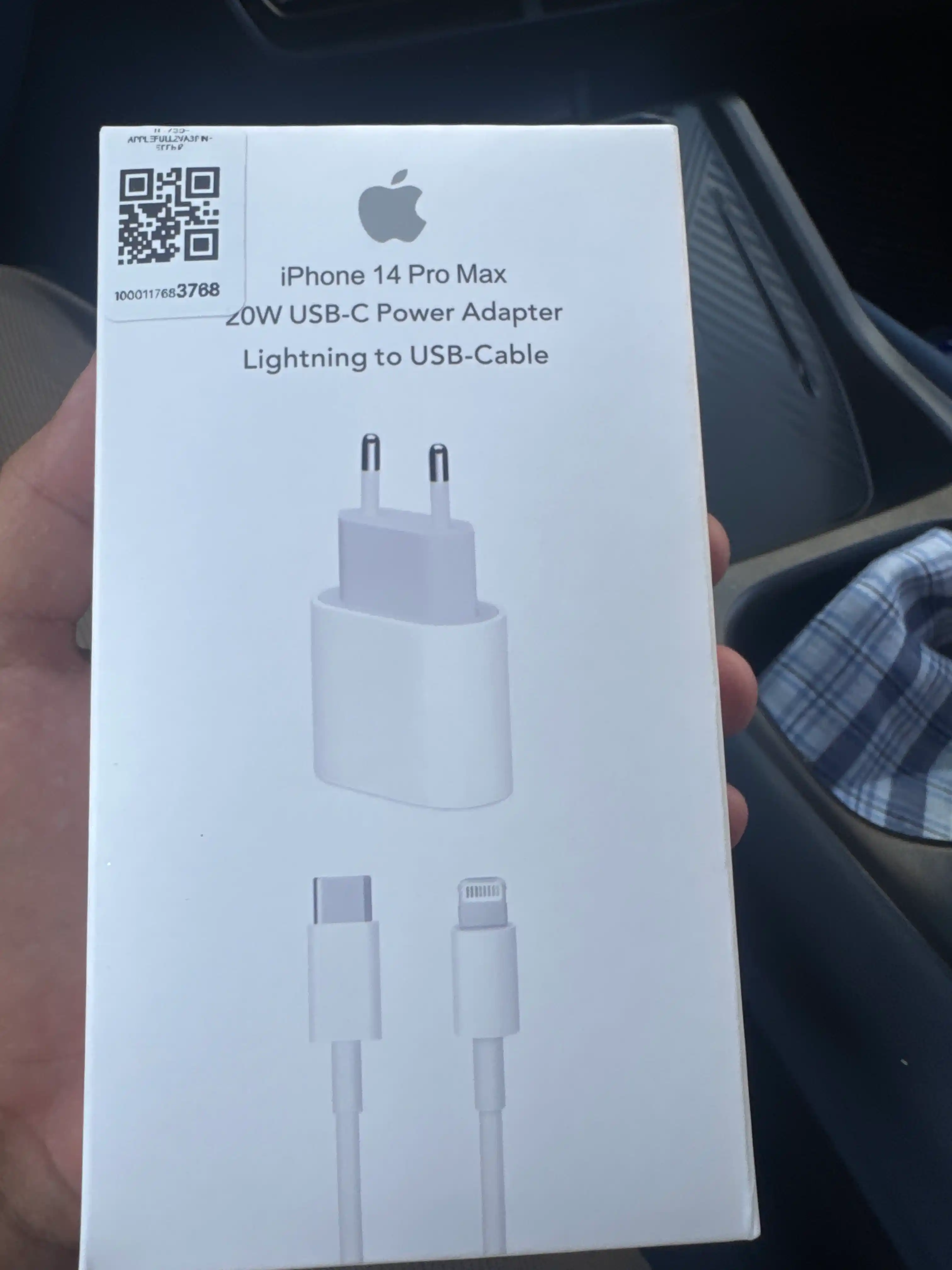 Зарядка для iPhone, зарядник, быстрая зарядка 20 Вт — с кабелем Type-C to Lightning