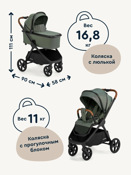 Yangi tug‘ilgan chaqaloqlar uchun Junion Chillibom 2v1 universal barcha mavsumga mo‘ljallangan sayr aravachasi