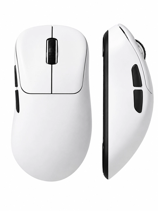 HYH MAX V6+ simsiz sichqoncha Bluetooth + 2.4G, 22000 DPI, 1000 Hz, 55 g