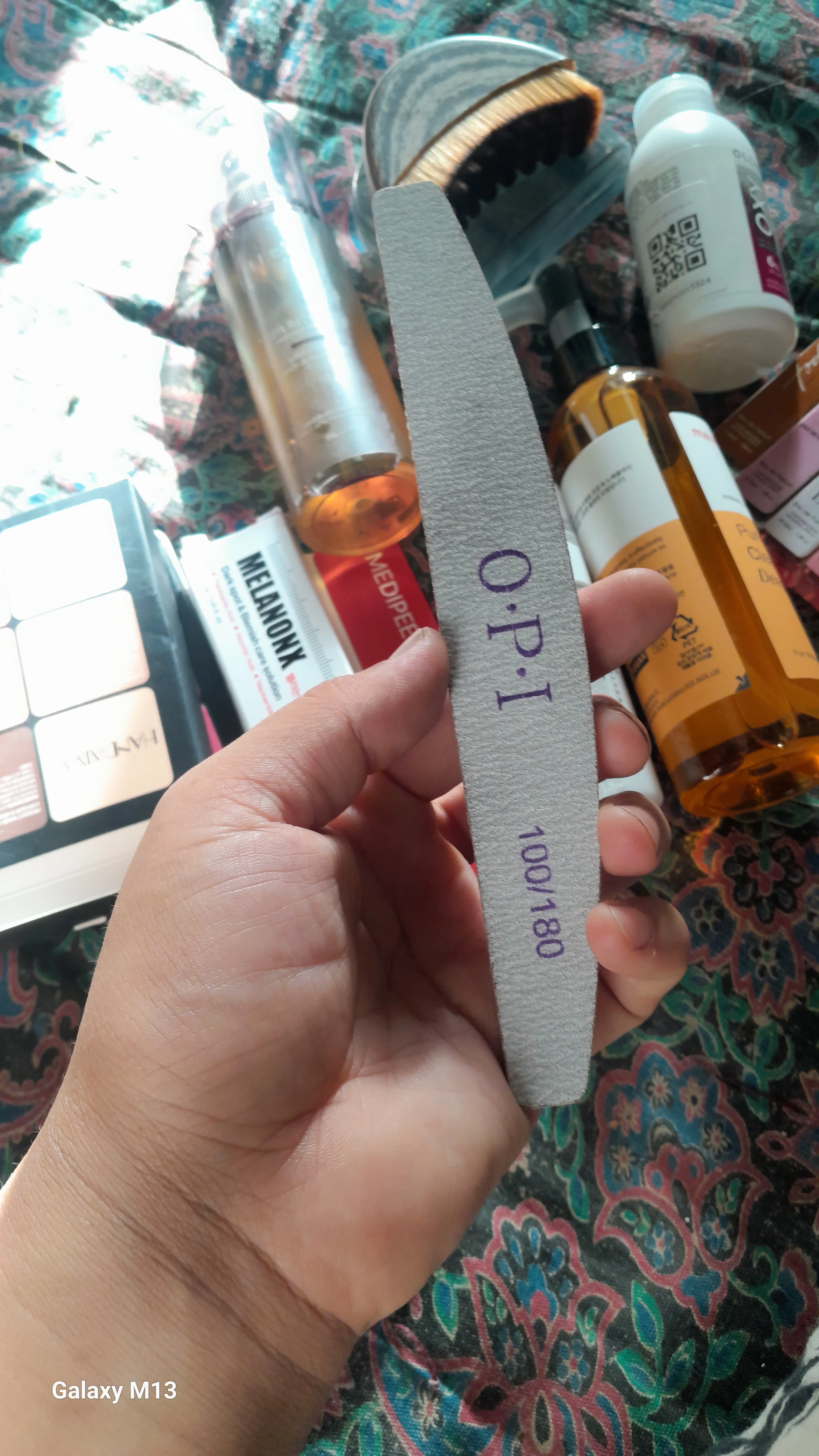 Пилка для ногтей OPI 100/180, 180/240, пилочка для маникюра и педикюра