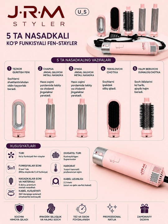 Dyson JRM мультистайлер, дайсон «5 в 1»