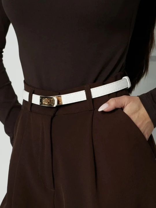 Ayollar uchun charm kamar, klassik belbog', ayollar va qizlar uchun