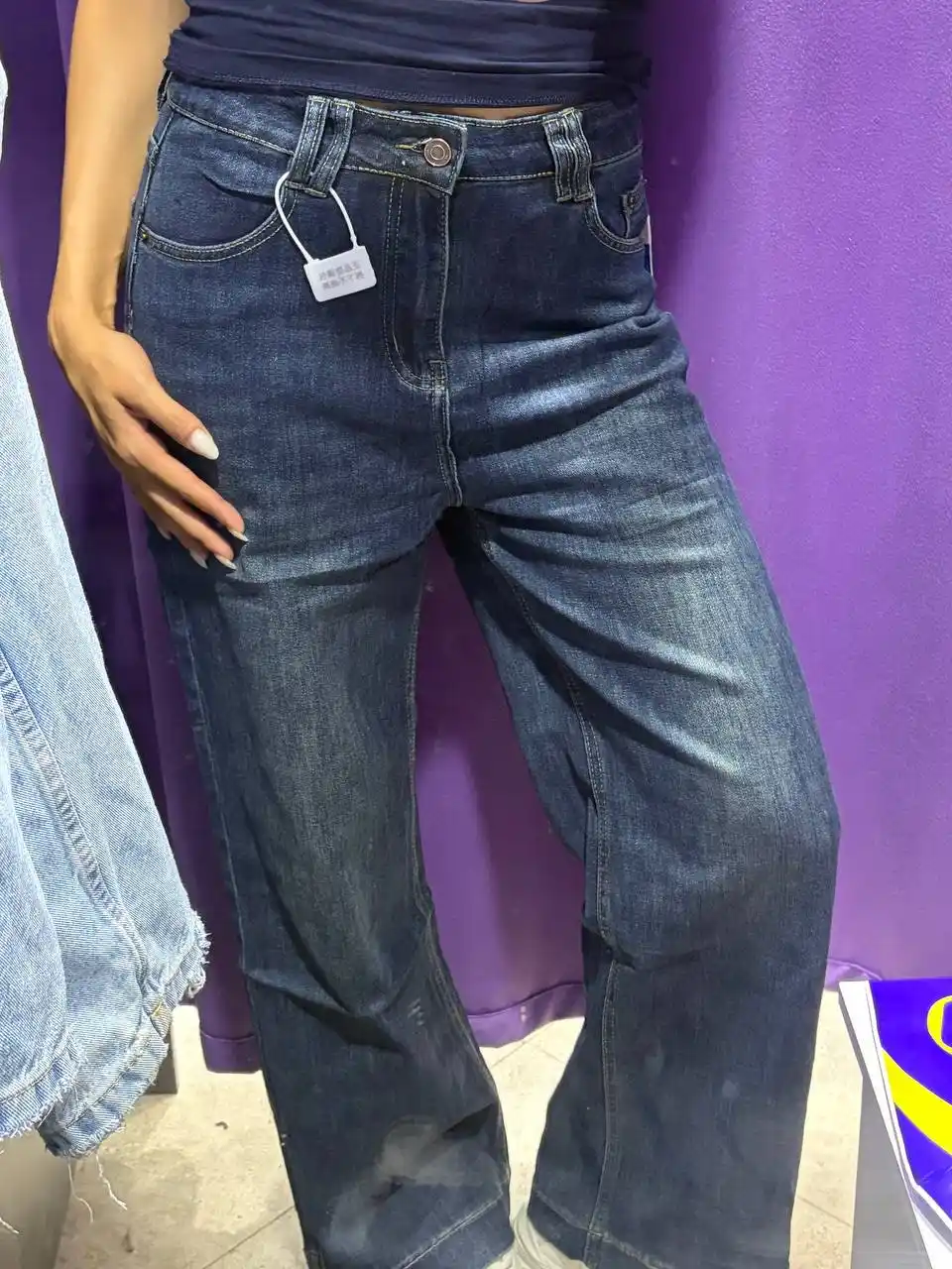 Джинсы Wide Leg для женщин, стиль Y2K, современный широкий покрой