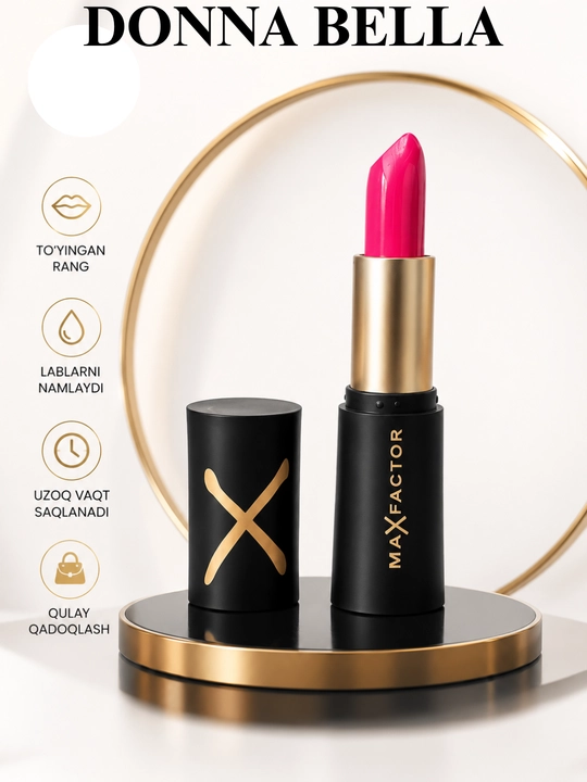Maxfactor X, lab bo‘yog‘i, barcha ranglardagi lab rangi - 