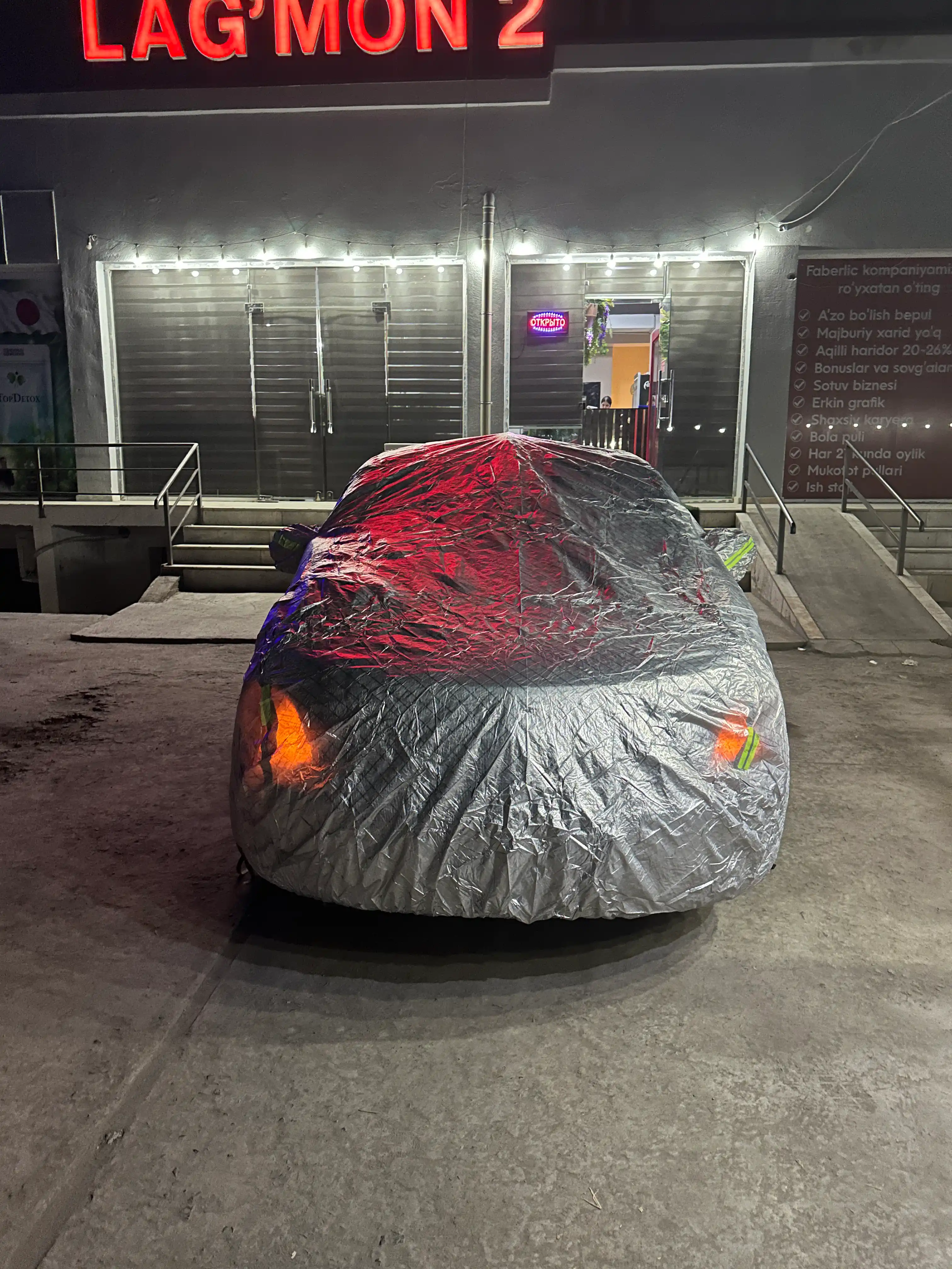 AVTOTENT universal barcha fasl uchun mos keladigan suv oʻtkazmaydigan himoya tent g‘ilofi