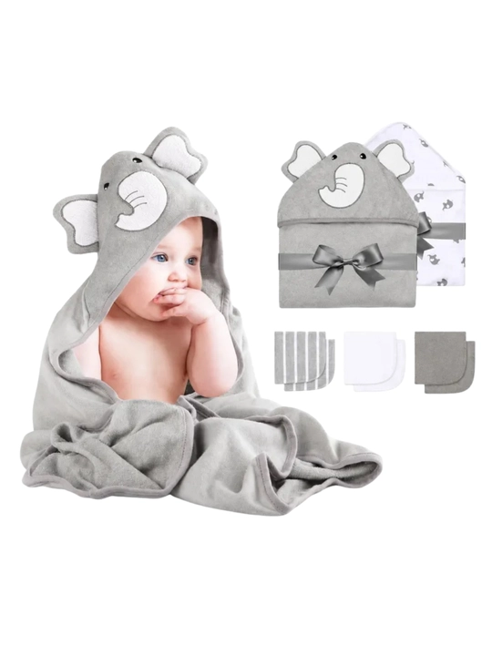 Детские полотенца Momcozy с капюшоном, мягкие и впитывающие, для новорождённых и малышей