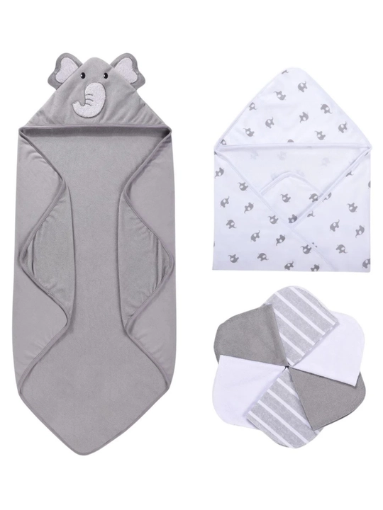 Детские полотенца Momcozy с капюшоном, мягкие и впитывающие, для новорождённых и малышей