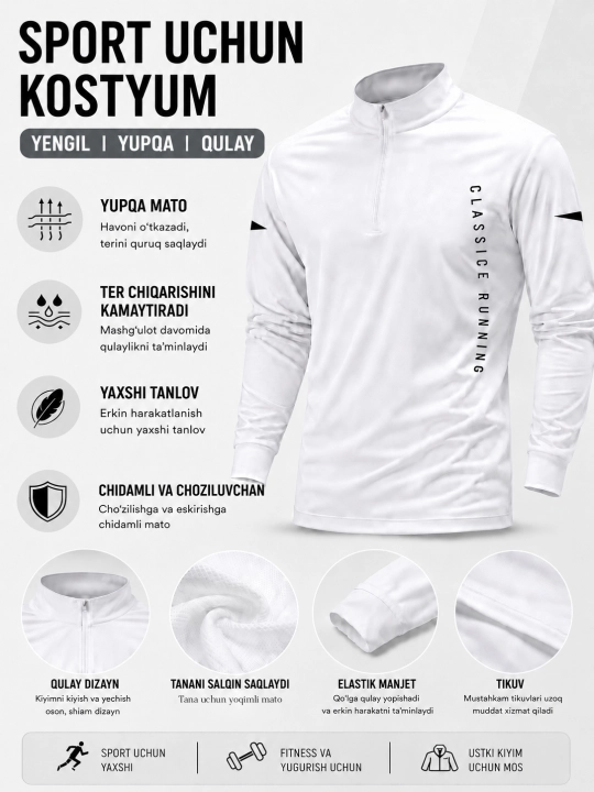 Erkaklar sport kostyumi - 