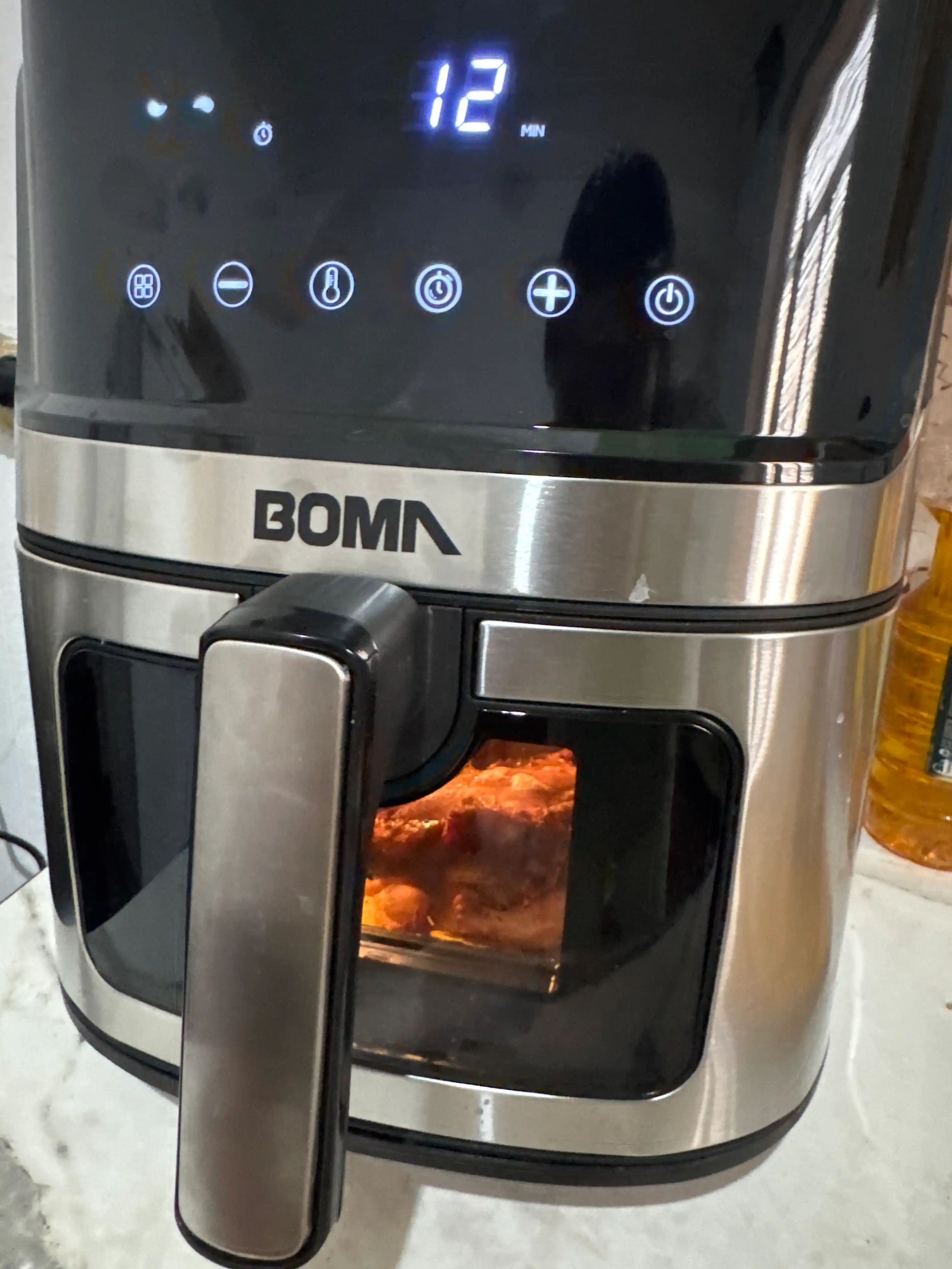 Аэрогриль BOMA 8–14л, 8–12 программ, до 2600 Вт, двойная корзина, фритюрница без масла