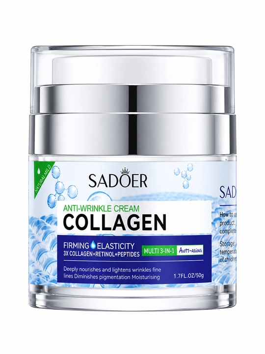SADOER Collagen Female Cream — увлажняющий и ухаживающий коллаген крем с ретинолом, 50 гр