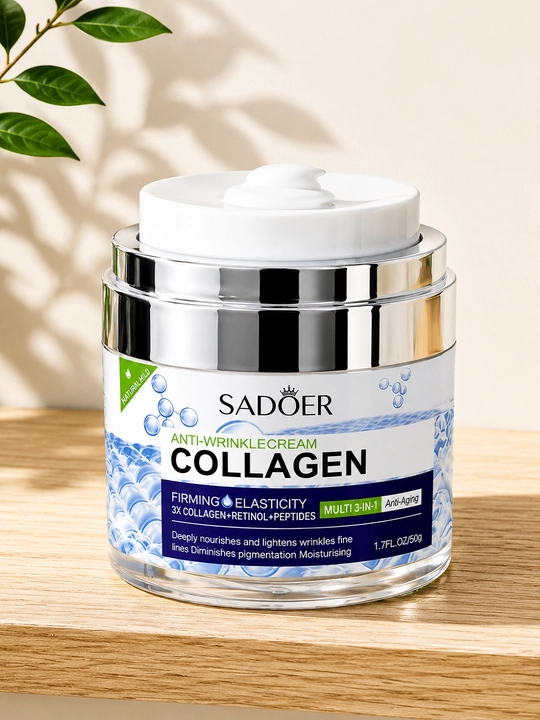 SADOER Collagen Female Cream — увлажняющий и ухаживающий коллаген крем с ретинолом, 50 гр