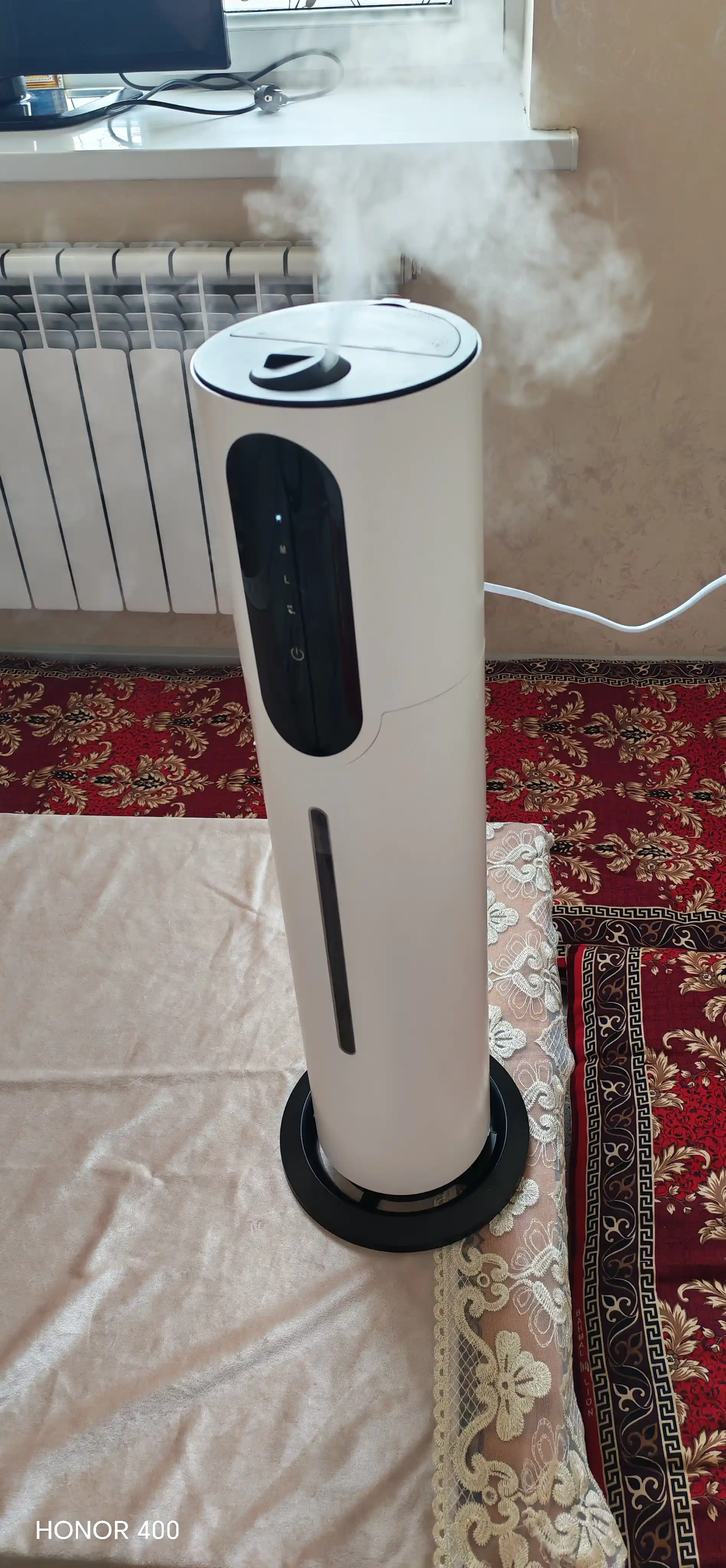 Havo namlagich, uy va ofis uchun ultratovushli, 70 sm, hajmi 8 litr, 50 м²