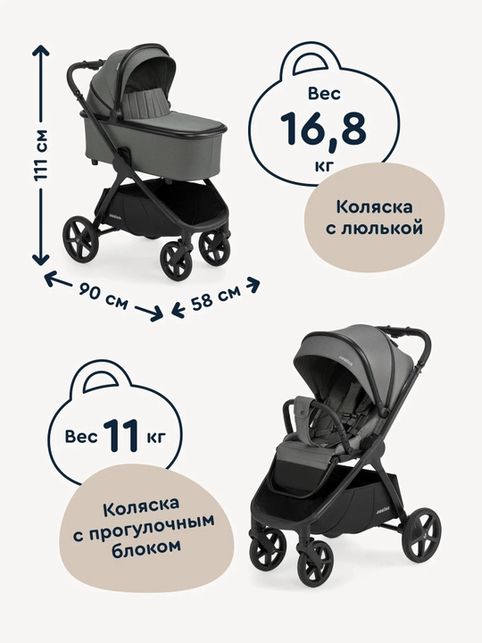 Universal, barcha mavsumlarga mos keladigan Junion Chillibom 2v1 aravachasi