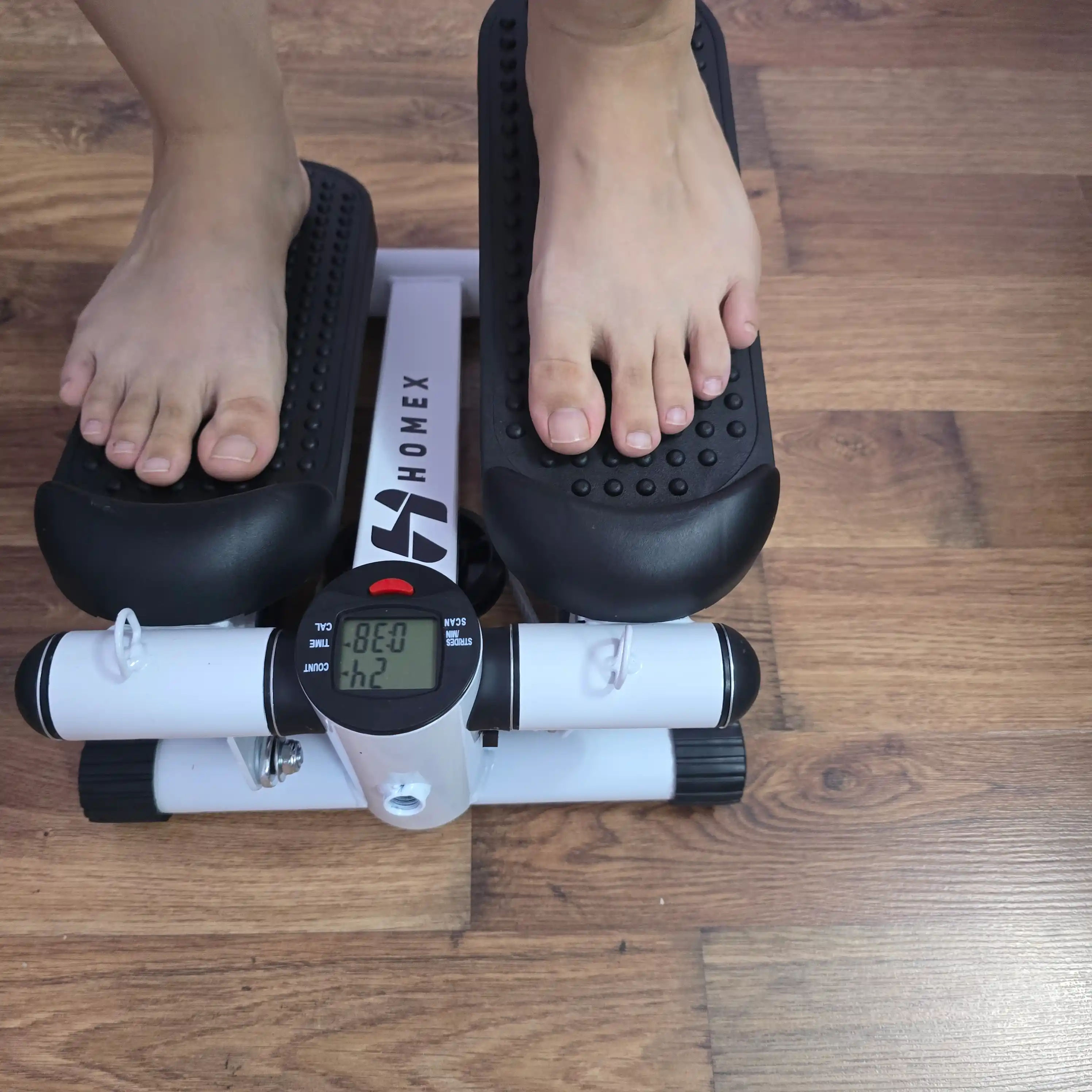 Stepper buriluvchi trenajor Homex – oyoq, son, bel va press mushaklari uchun, espanderli