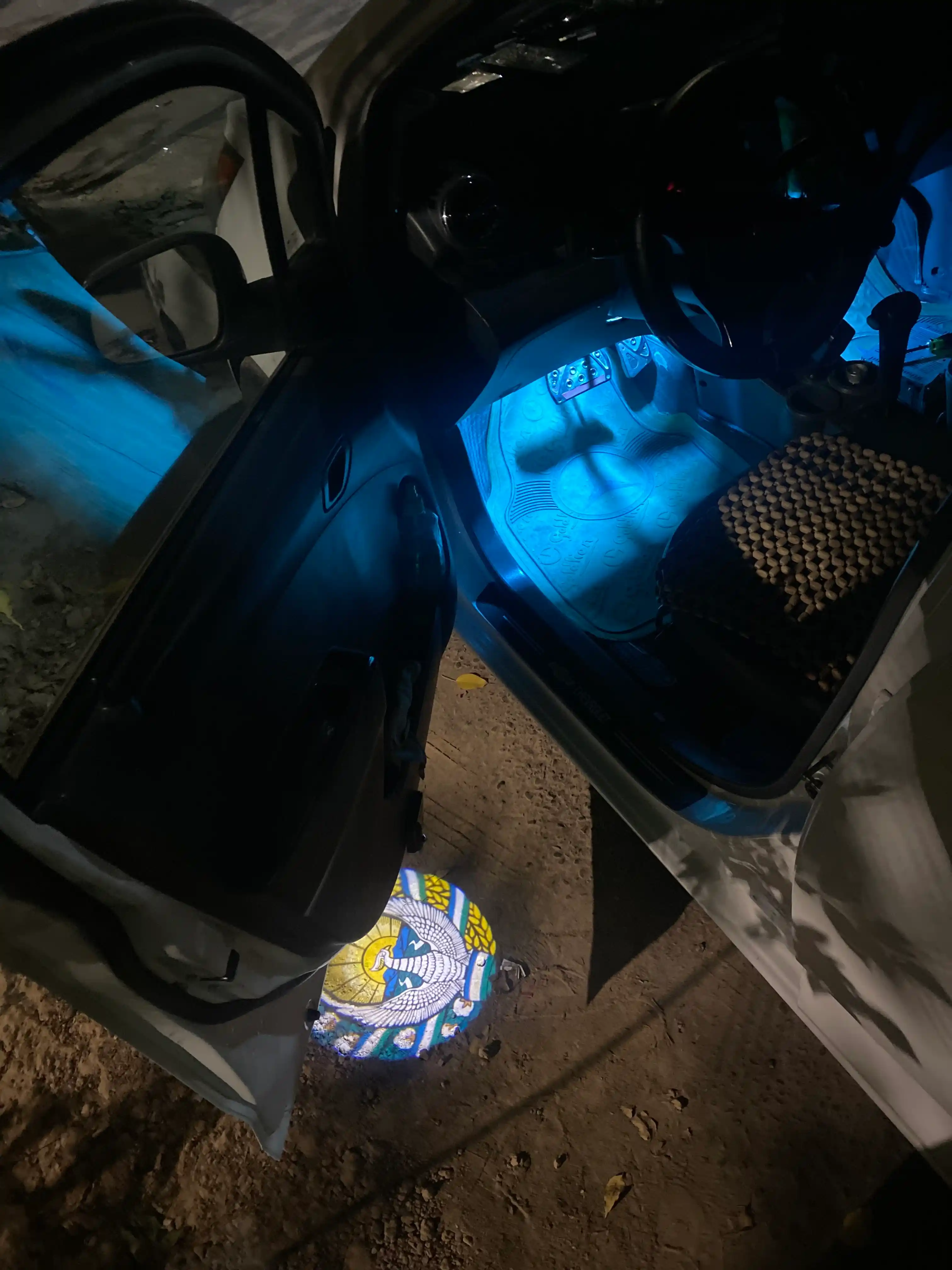LED-проектор логотипа на дверь авто, беспроводной — 1 шт, GERB или Chevrolet