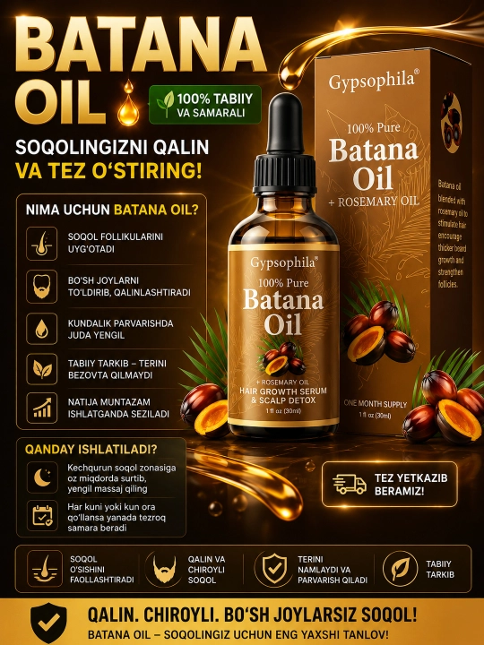 Batana Oil — Натуральное масло для ухода за бородой - 