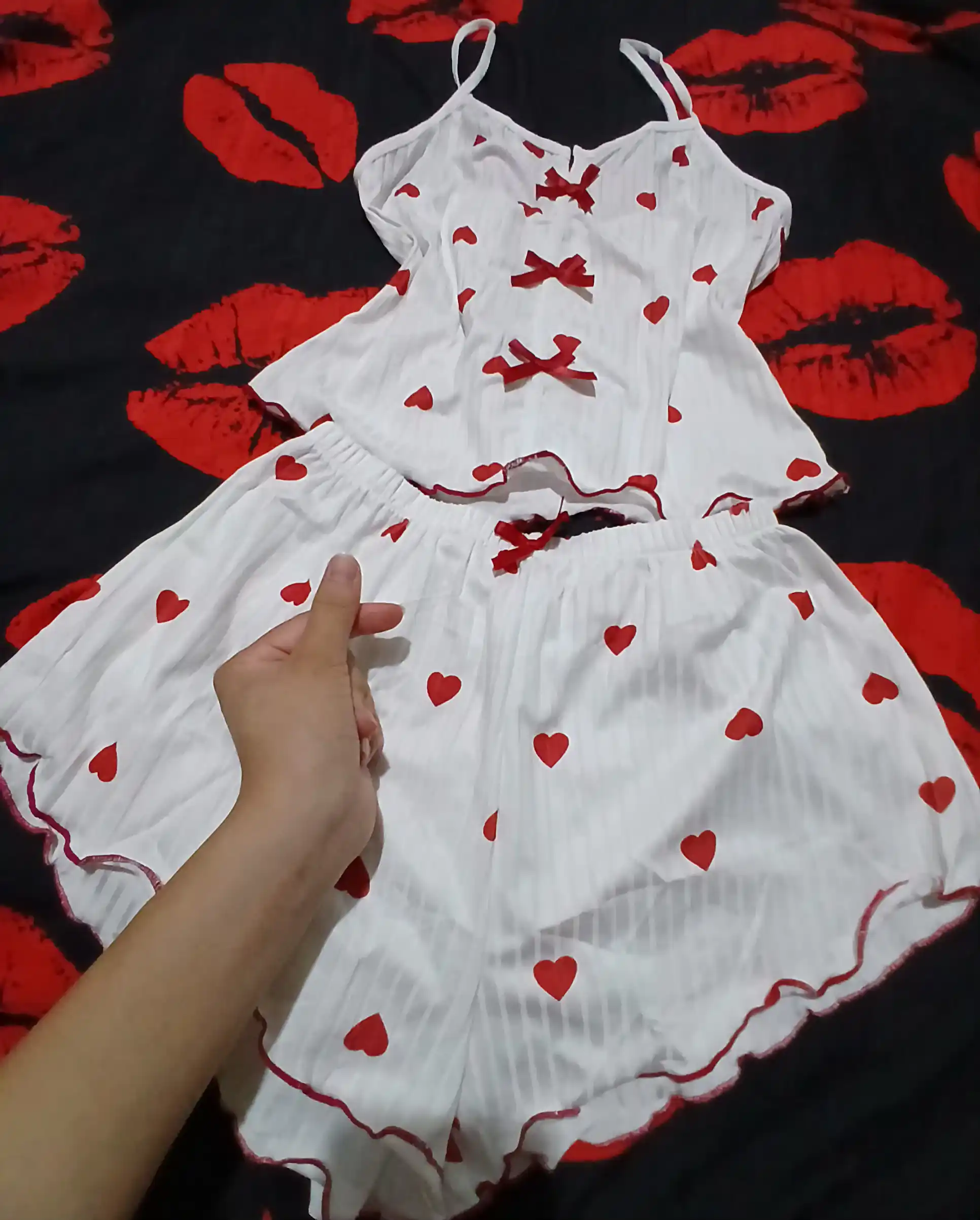 Ayollar pijamasi shortikli, uy uchun kiyim komplekti 