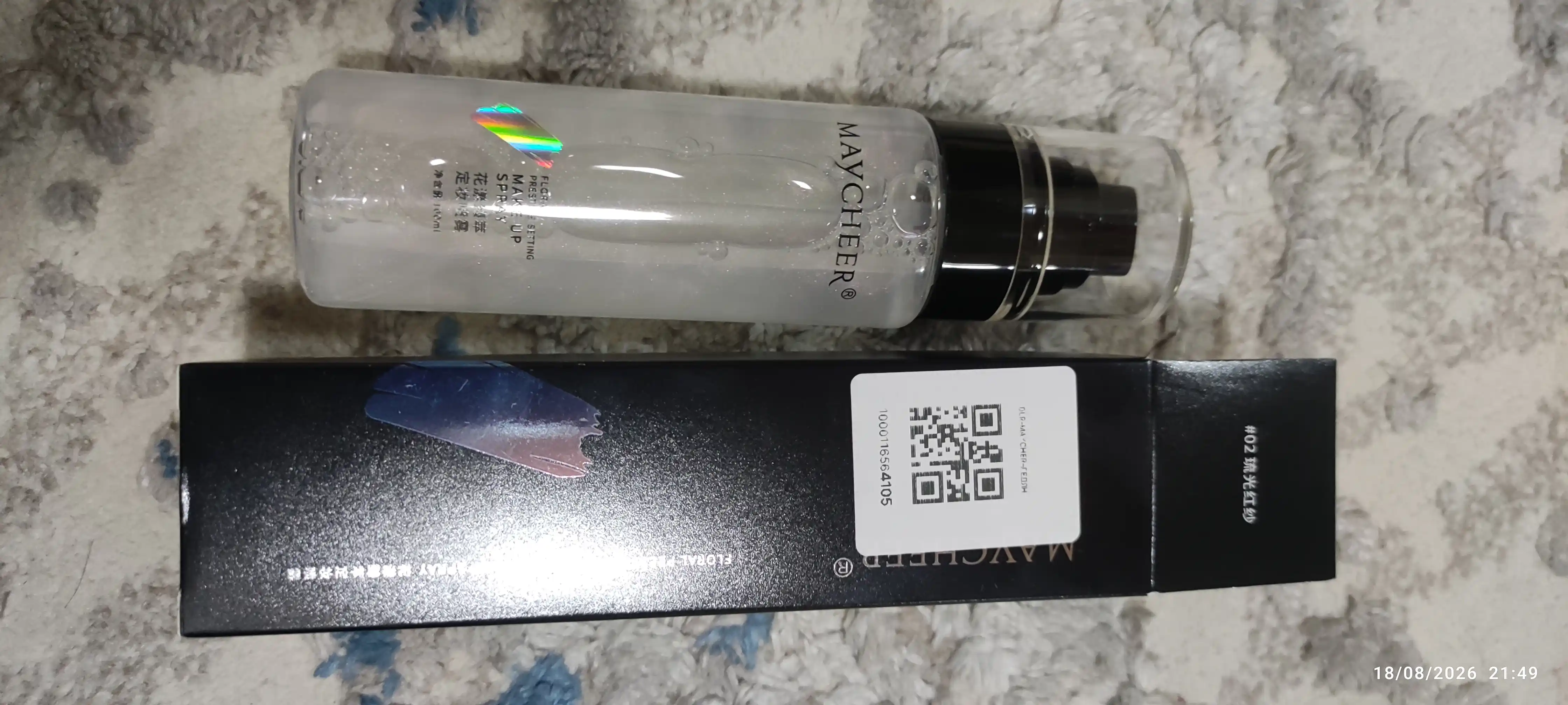 Mukammal pardoz uchun "Maycheer" fiksatsiyalovchi spreyi, 100 ml
