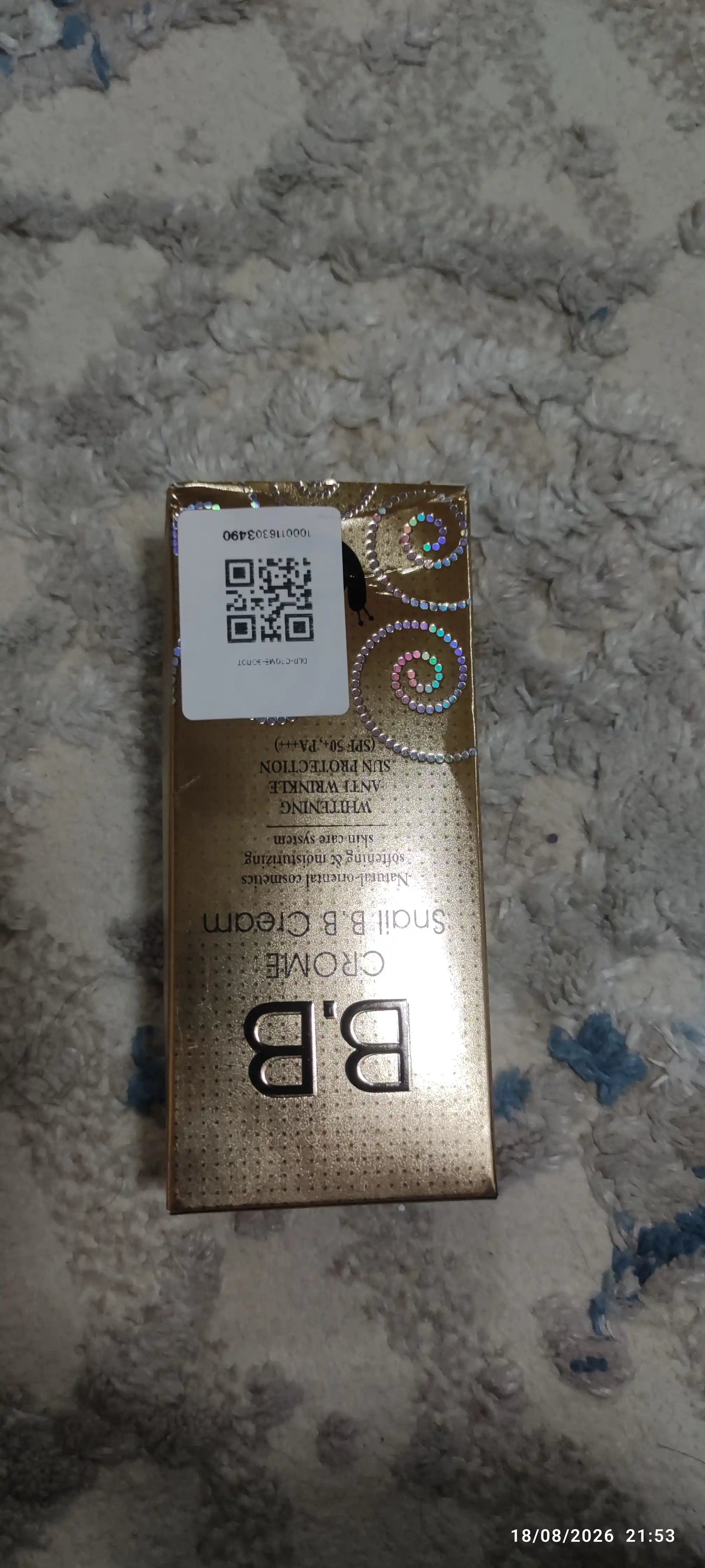 CROME SNAIL BB krem SPF50, с муцином улитки, отбеливающий тональный крем
