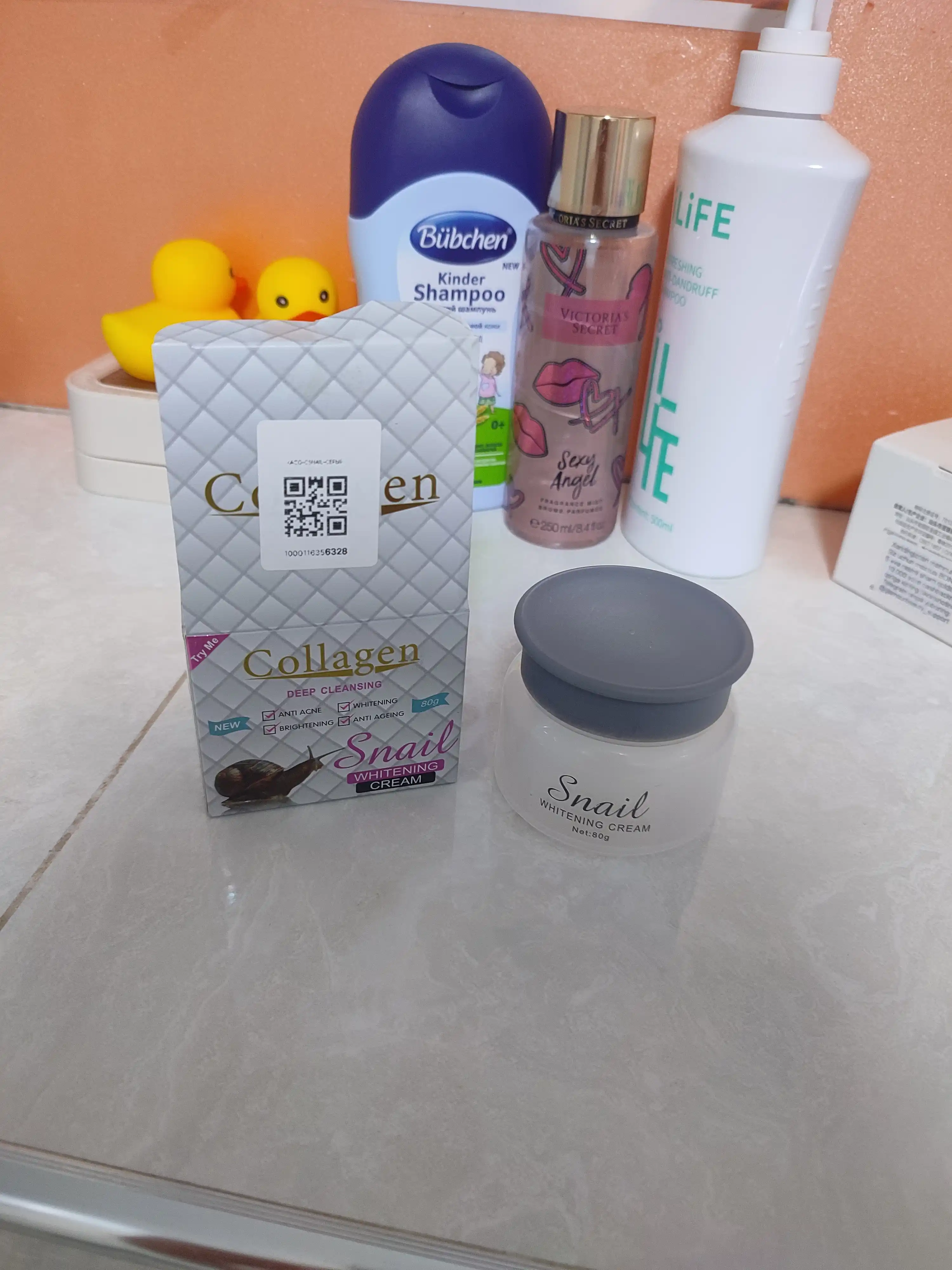 Oziqlantiruvchi, namlantiruvchi yuz uchun krem, shilliqurt ekstrakti Collagen, 80 gr
