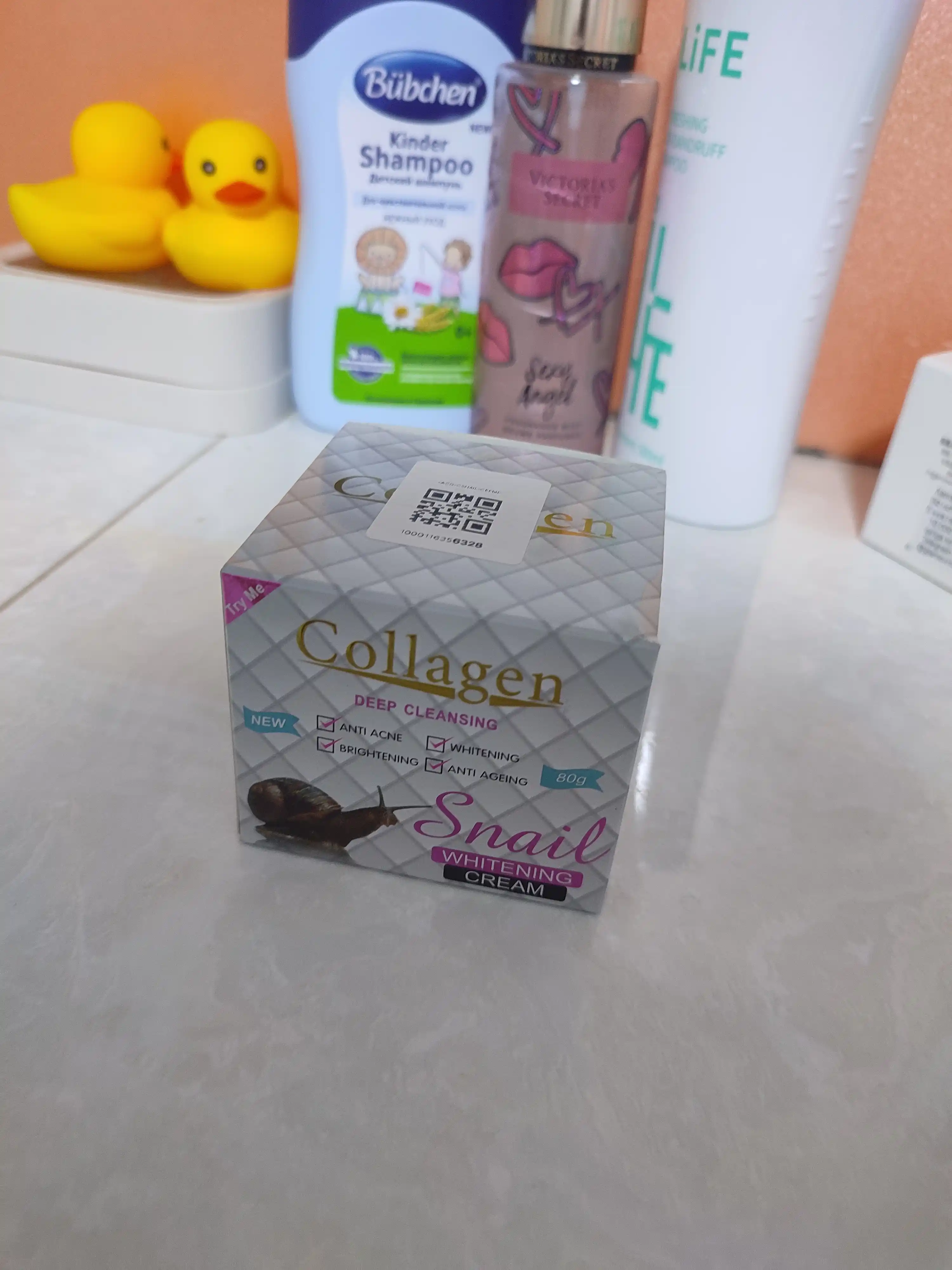 Oziqlantiruvchi, namlantiruvchi yuz uchun krem, shilliqurt ekstrakti Collagen, 80 gr