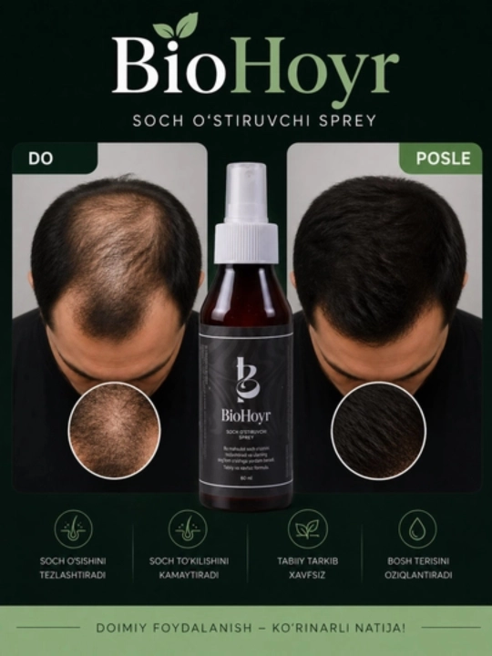 BIOHOYR спрей для волос и бороды - 