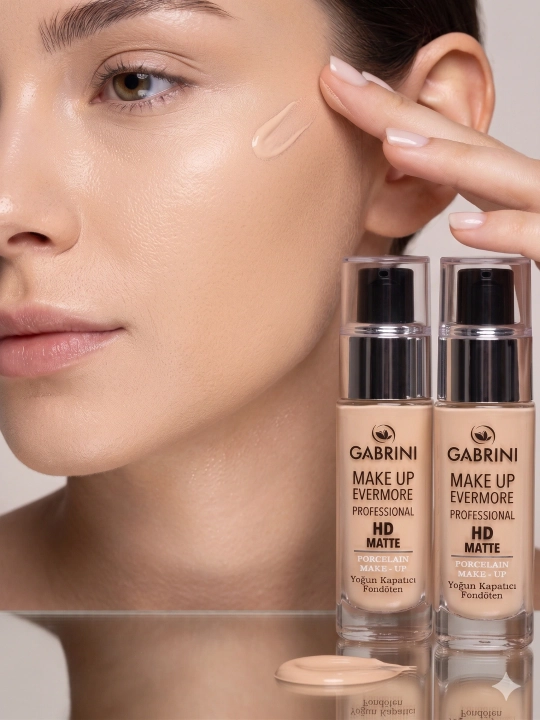 Ayollar kosmetikasi, tonal krem,yuz uchun tonal krem,Gabrini tonal krem matte foundation - 