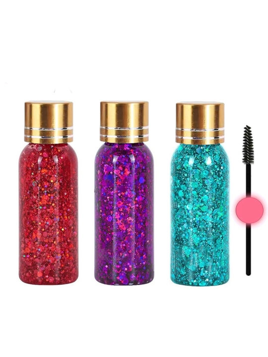 Soch va yuz uchun glitterni yaltiratuvchi bezak, gimnastika, makiyaj uchun yaltiroq zar