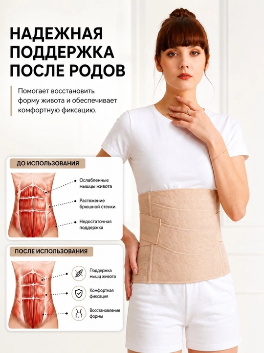 Послеродовой корсет-бандаж для восстановления