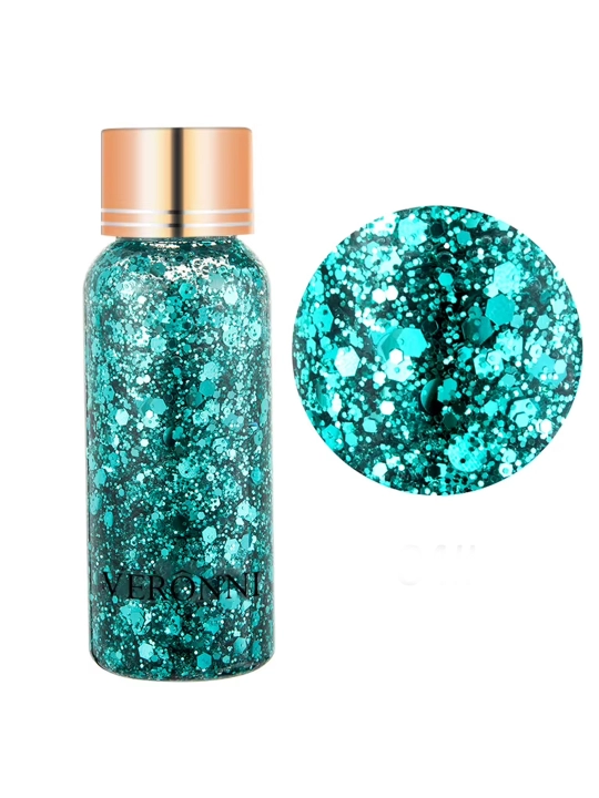 Soch va yuz uchun glitterni yaltiratuvchi bezak, gimnastika, makiyaj uchun yaltiroq zar