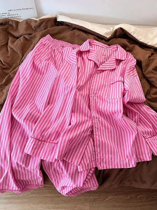 Ayollar uchun uzun yengli uzun shimli pijama – kuz, qish va bahor uchun