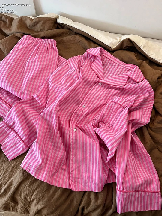 Ayollar uchun uzun yengli uzun shimli pijama – kuz, qish va bahor uchun