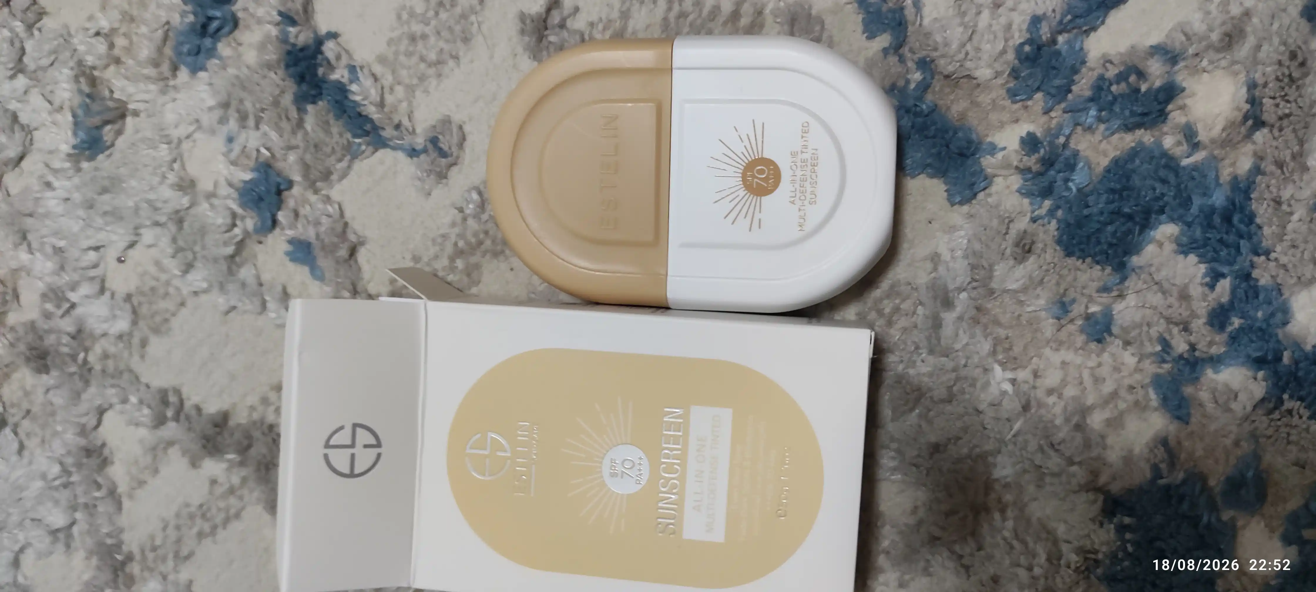 Quyoshdan himoyalovchi krem Estelin, SPF yuz va tana uchun krem, oqartiruvchi 100, 50 g