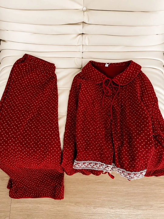 Ayollar uchun uzun yengli uzun shimli pijama – kuz, qish va bahor uchun