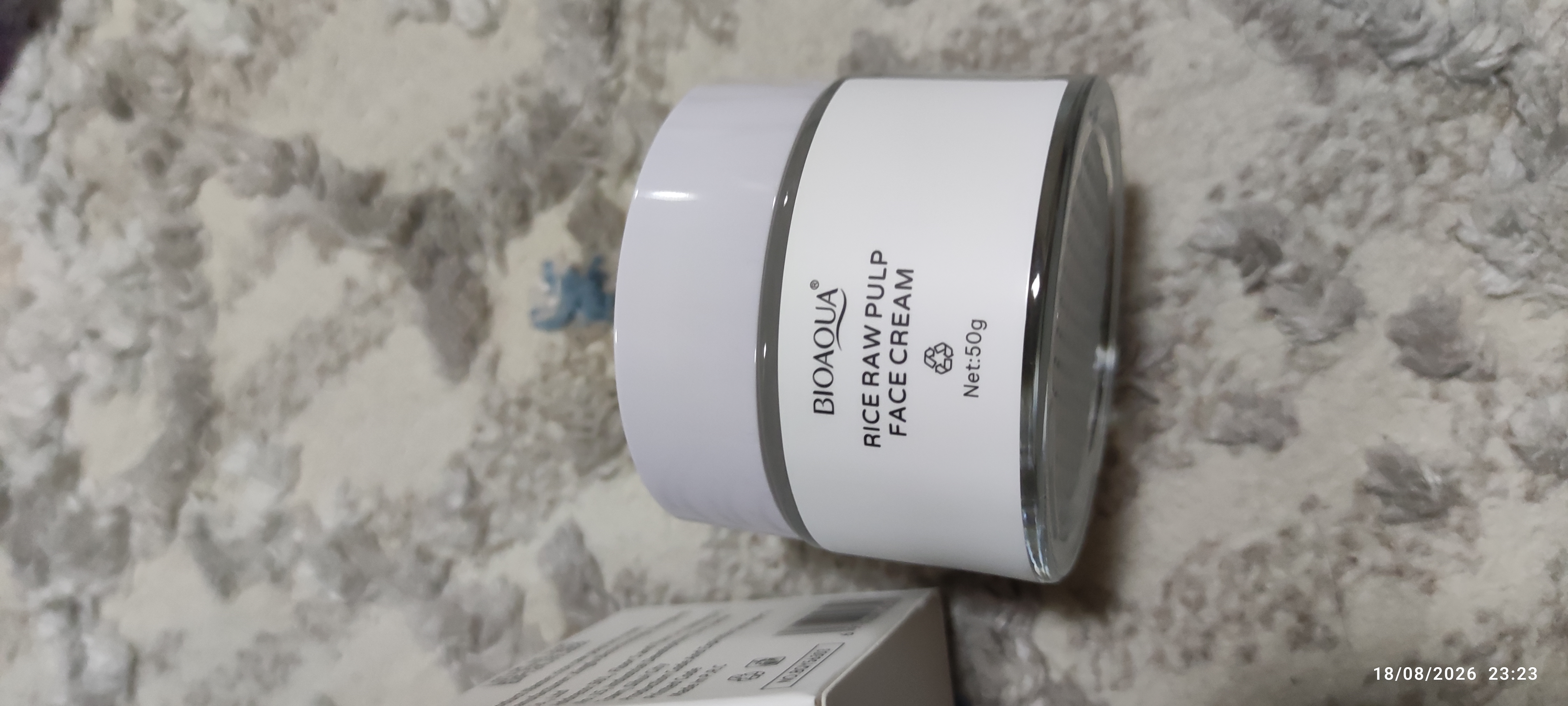 Bioaqua guruch ekstraktli yuz uchun krem, namlantiruvchi krem, 50 g