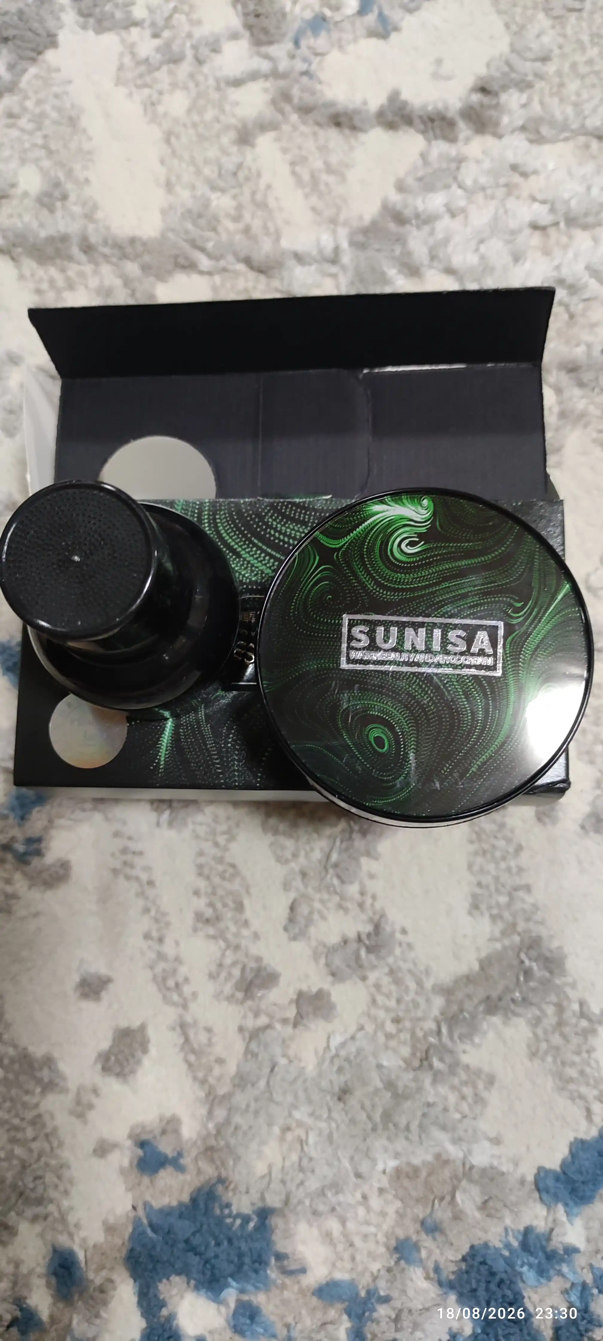 Тональный крем для лица "Sunisa", кушон водостойкий, натуральный СС-крем, 20 г