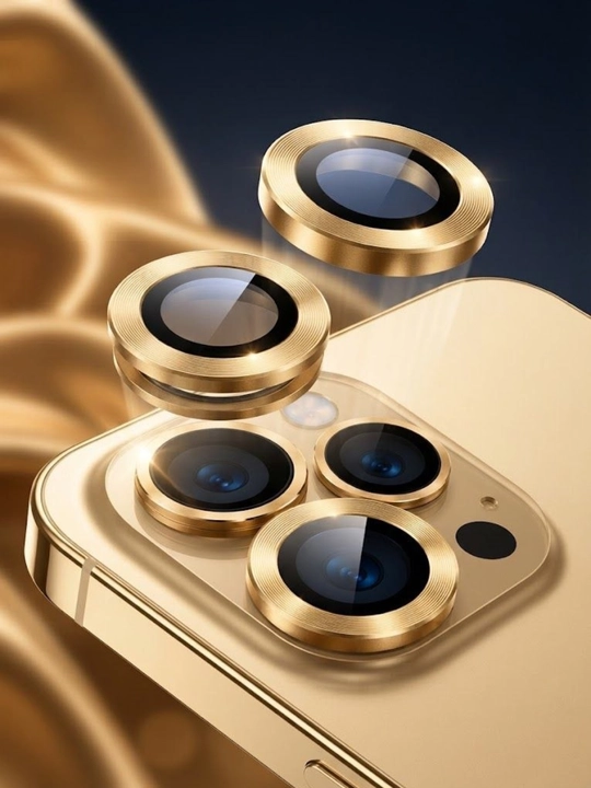 Kamera uchun himoya oyna iPhone 13 Pro, 11, 12, 14, 15, 16, 17 Pro/Pro Max g`ilof