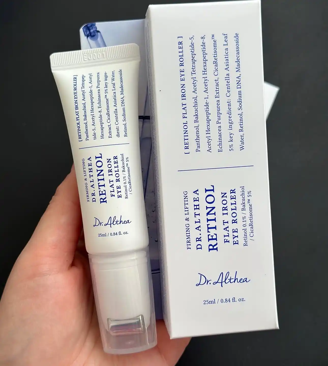 Массажный крем для век Dr.Althea Retinol Eye Roller 0,1%, от морщин и тёмных кругов, 25 мл