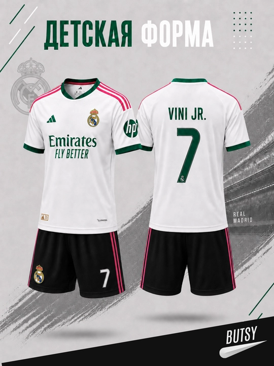 Bolalar uchun futbol formasi bacelona real madrid messi ronaldo mbappe ramos futbol forma - 