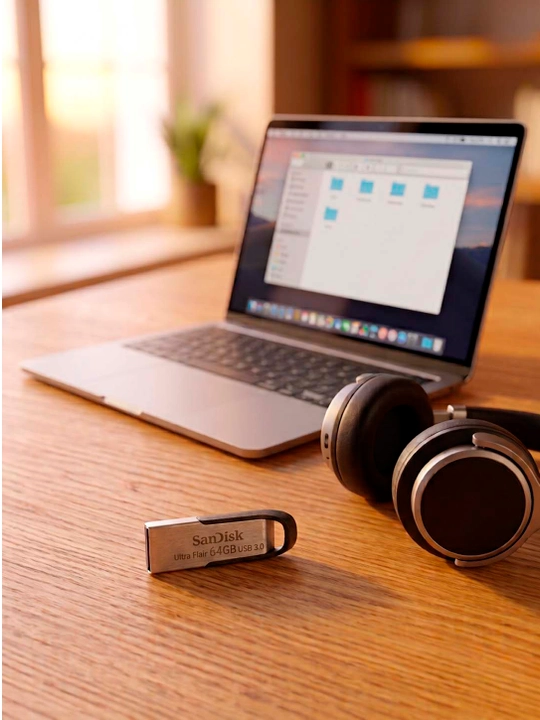 Флешка SanDisk Ultra Fair USB 3.0, 16ГБ/32ГБ/64ГБ/128ГБ