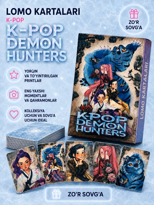 Lomo карты K-POP DEMON HUNTERS, 55 шт, коллекционные карточки для фанатов KPOP