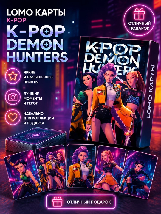 Lomo карты K-POP DEMON HUNTERS, 55 шт, коллекционные карточки для фанатов KPOP