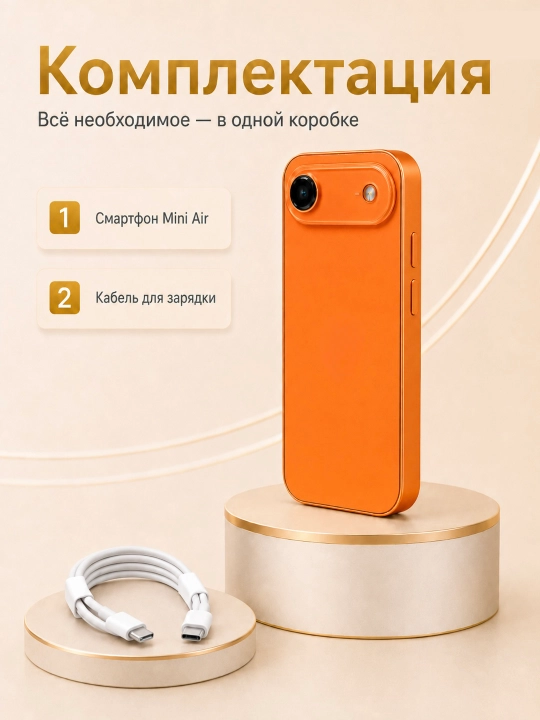 Bolalar uchun ixcham Air mini sensorli telefoni, 2 SIM
