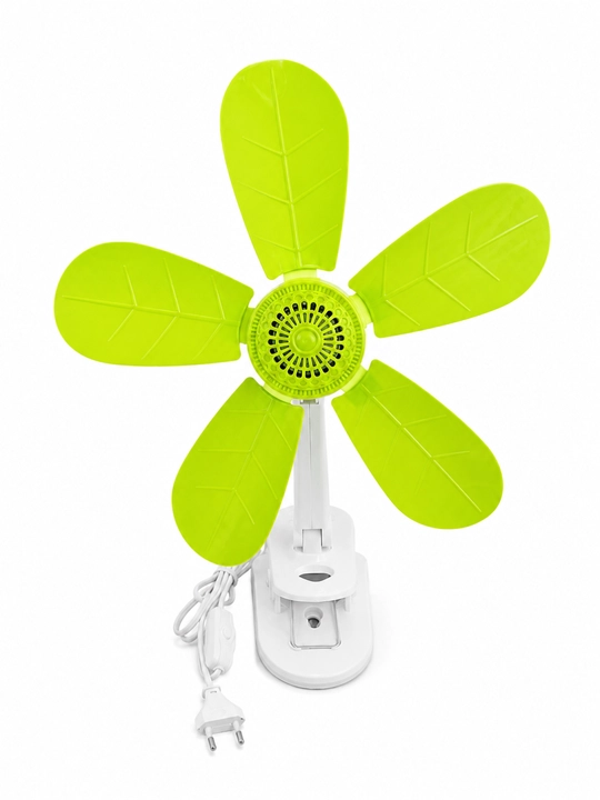 Ventilyator qisqichli, 5 parrakli, stol va uy uchun elektr ventilyator