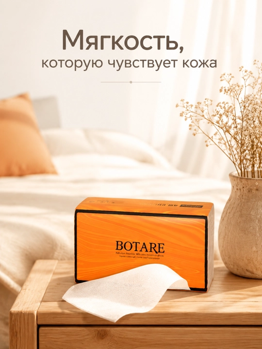 BOTARE romb naqshli salfetkalar, to‘q sariq, 155 mm × 175 mm, 4 qavatli, 90 dona/qadoq, 3 quti/o‘ram
