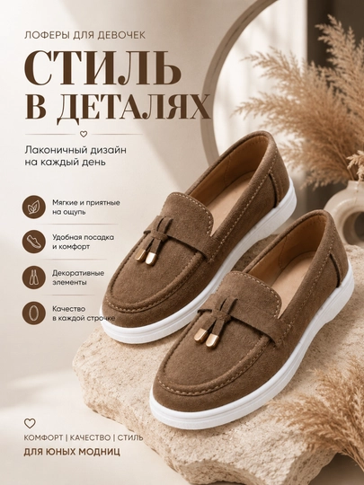 Лоферы для девочек, школьная обувь, повседневные туфли, современная модель для подарка